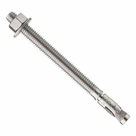 POWERS 1/4in x 3-1/4in Power-Stud+ SD6 Strength Design Wedge Expansion Anchors, 316 Stainless Steel, 100PK POW 7604SD6